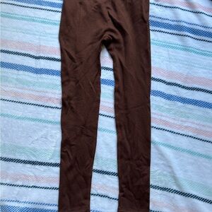 Cozy Brown Kids Leggings